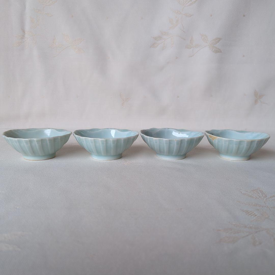 古伊万里 染付 豆皿 4個 蛤型