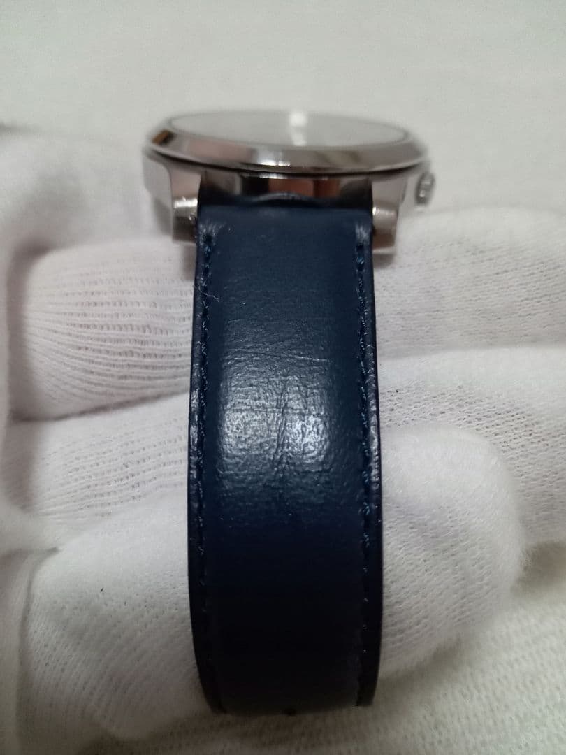 鶴*瓶様 SEIKO5　機械式自動巻　7S26　文字盤ネイビー　牛皮ベルト　美品