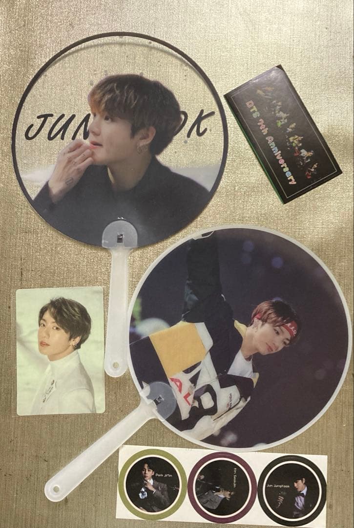 BTSグク　マスタニム透明うちわ＆マップオブザソウル ツアートレカ ミニフォト他