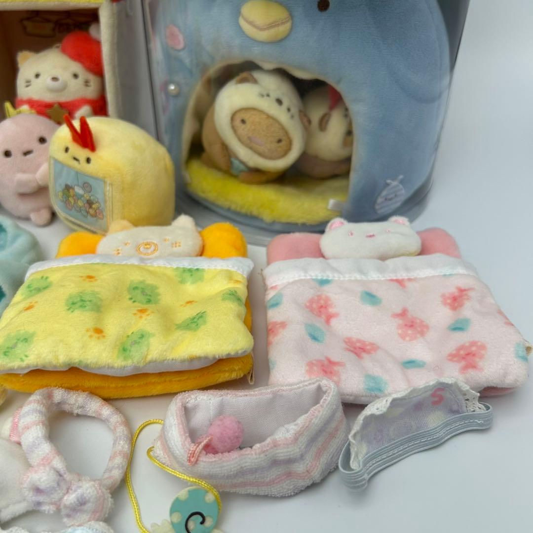 すみっコぐらし ぬいぐるみ＆おうち まとめ売り 大量セット ハウス 着せ替え