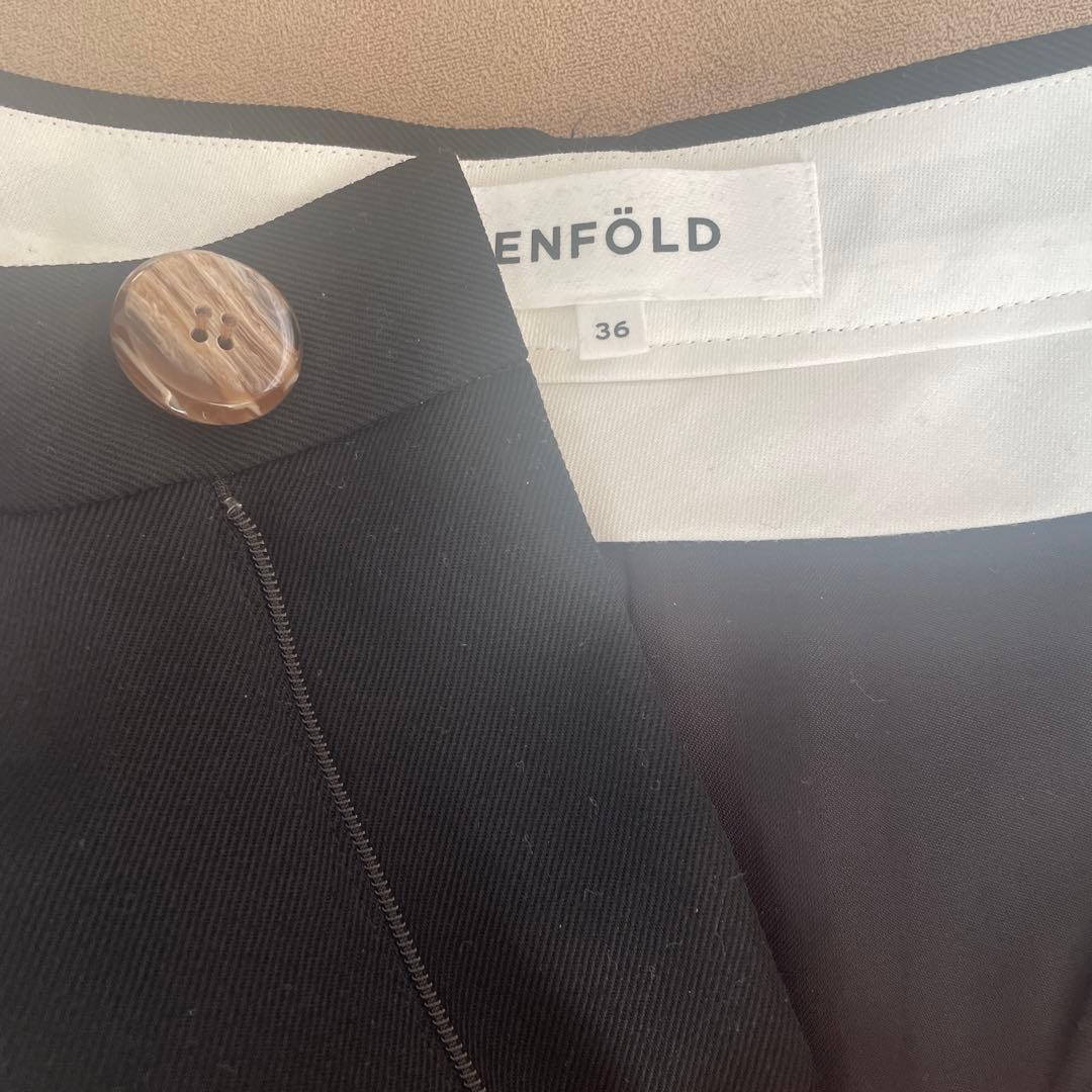 ENFOLDワイドパンツ36 ブラック