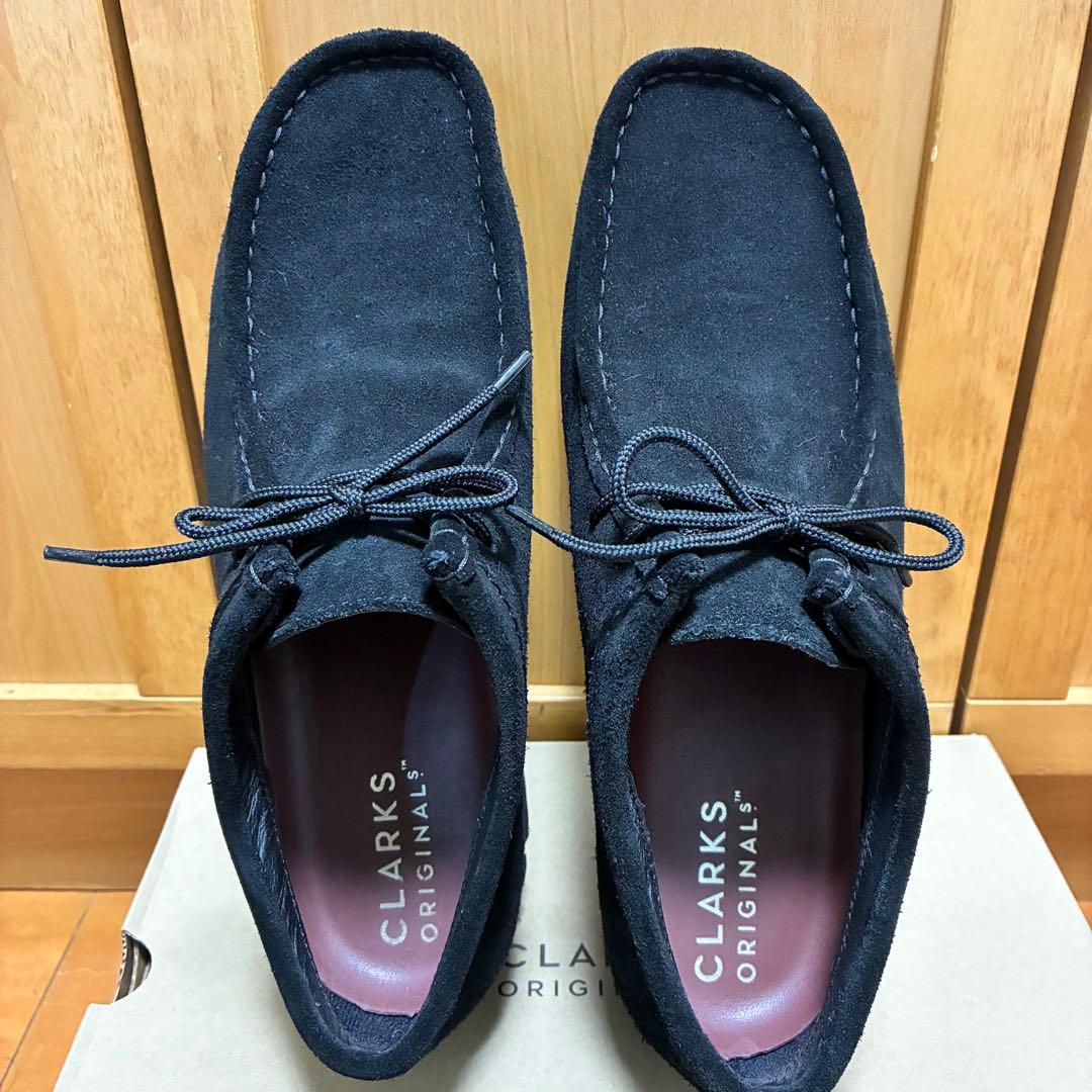 クラークス　ワラビー　ゴアテックス　26㎝　ブラック　スエード　UK8