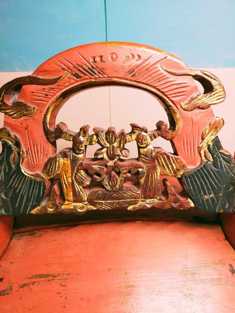 アンティークA 1912年以前 骨董  婚礼道具 小物入れ 清王朝 中国 花嫁