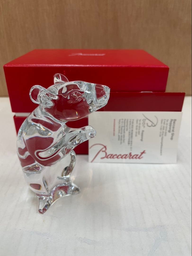バカラ ネズミのクリスタル オブジェ