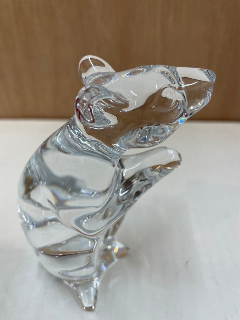 バカラ ネズミのクリスタル オブジェ
