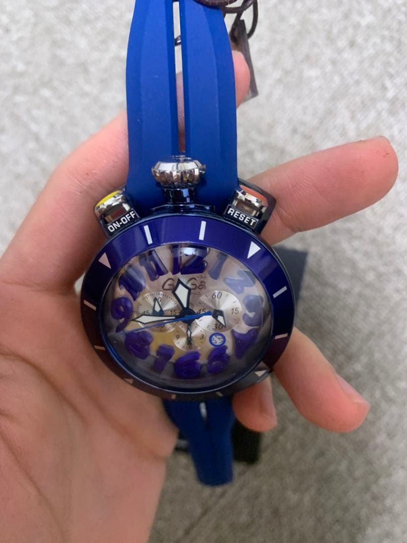 GaGa MILANO ガガミラノ 6053.1-BLURUBBER