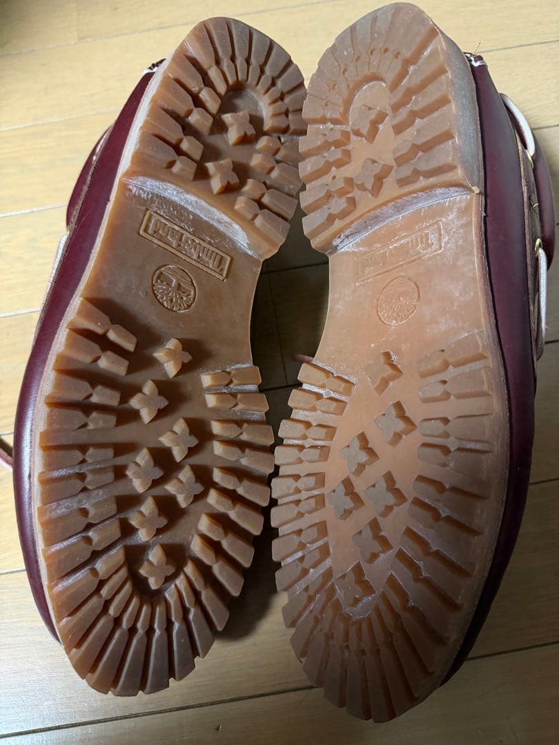 【定番】ティンバーランド デッキシューズ 3eye クラシック バーガンディ