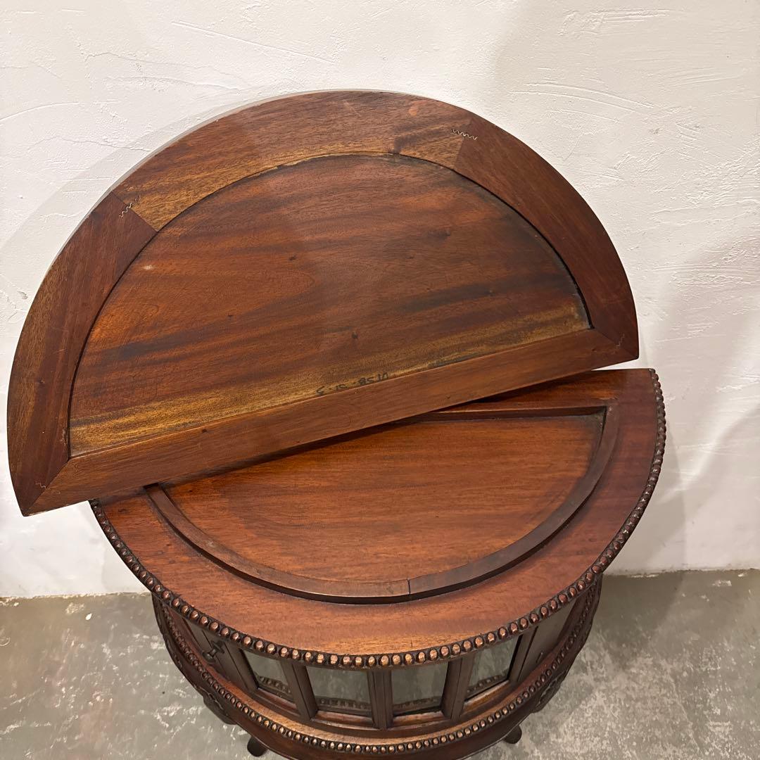 年末年始saleヴィンテージ　ガラス　キャビネット