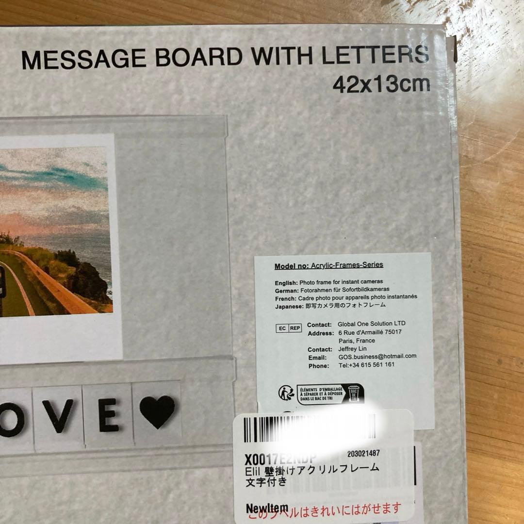 ★ウォールフレーム 3.4インチ15.7インチ アクリルフォトフレーム