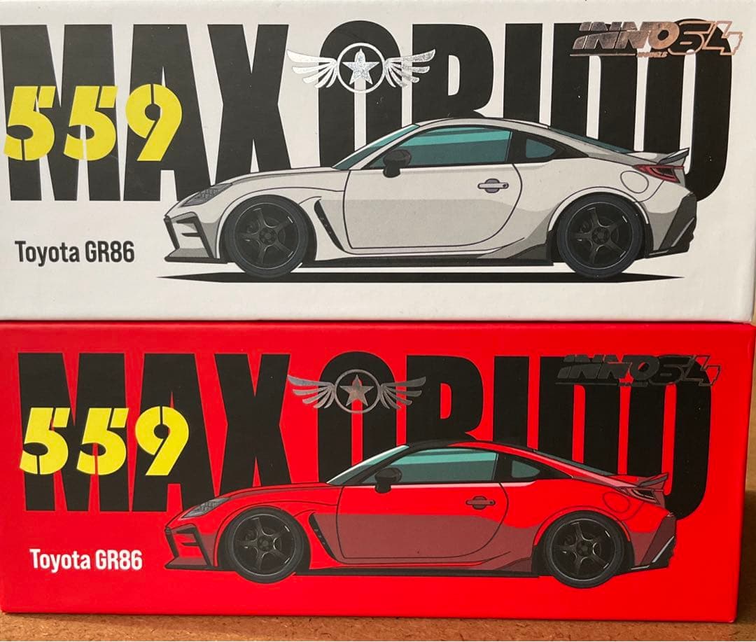 オートサロン限定 inno64トヨタ GR86 MAX ORIDO 2台セット