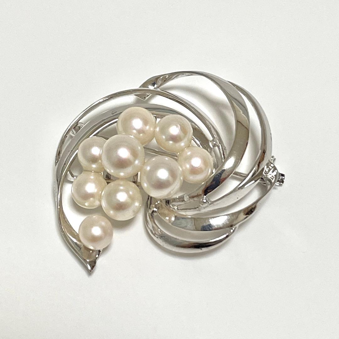 極美品✨田崎真珠 TASAKI タサキ アコヤ真珠 パール ブローチ コサージュ