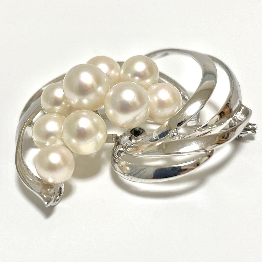 極美品✨田崎真珠 TASAKI タサキ アコヤ真珠 パール ブローチ コサージュ