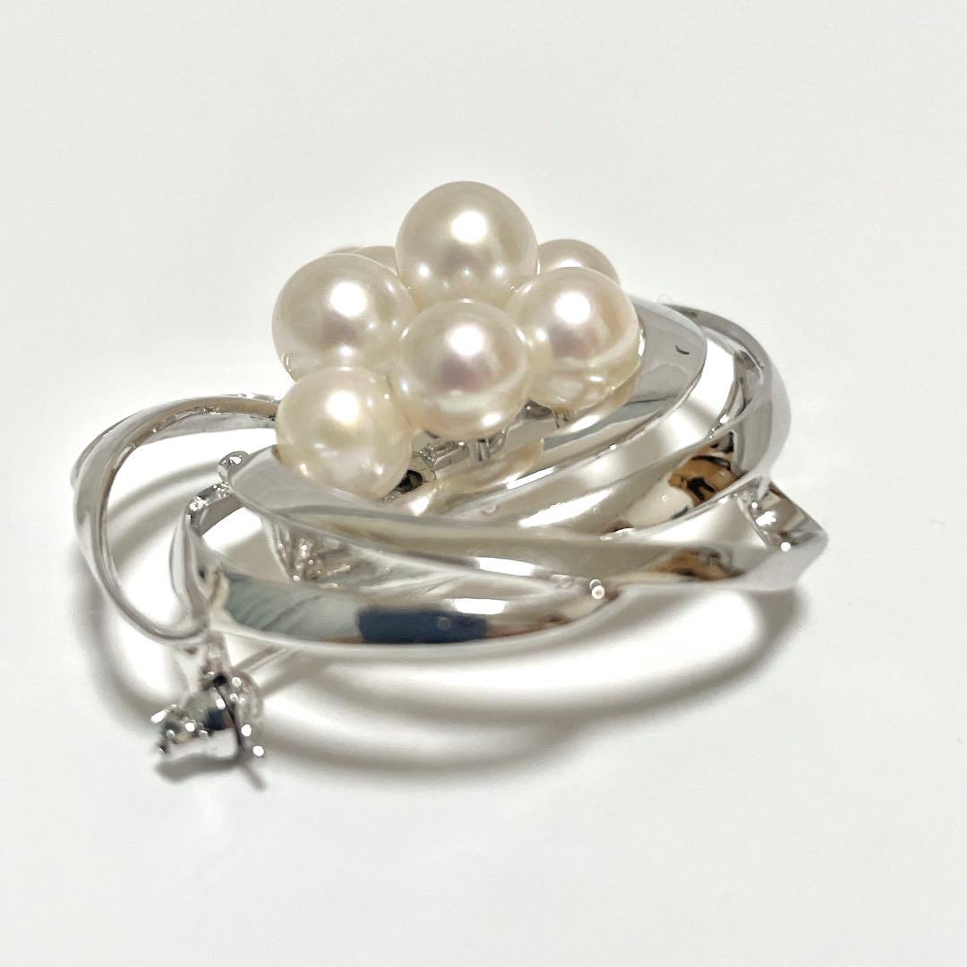 極美品✨田崎真珠 TASAKI タサキ アコヤ真珠 パール ブローチ コサージュ