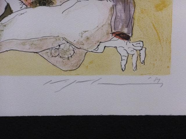 池田満寿夫　直筆サイン『おんな・おとこヨリ　亀頭の唄 その１』1010Q