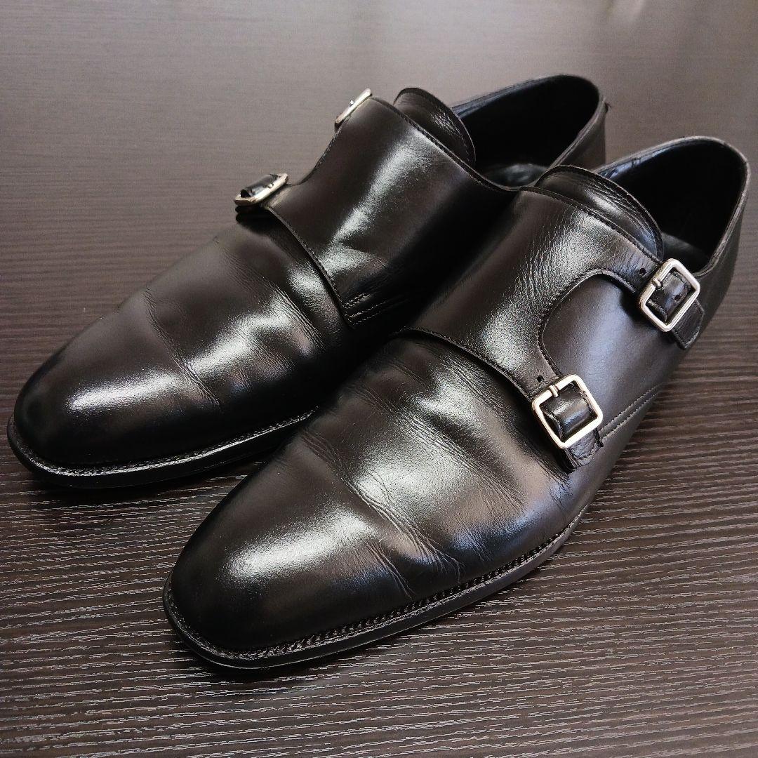 CROCKETT&JONES 　ダブルモンク　ブラック　8 2/1