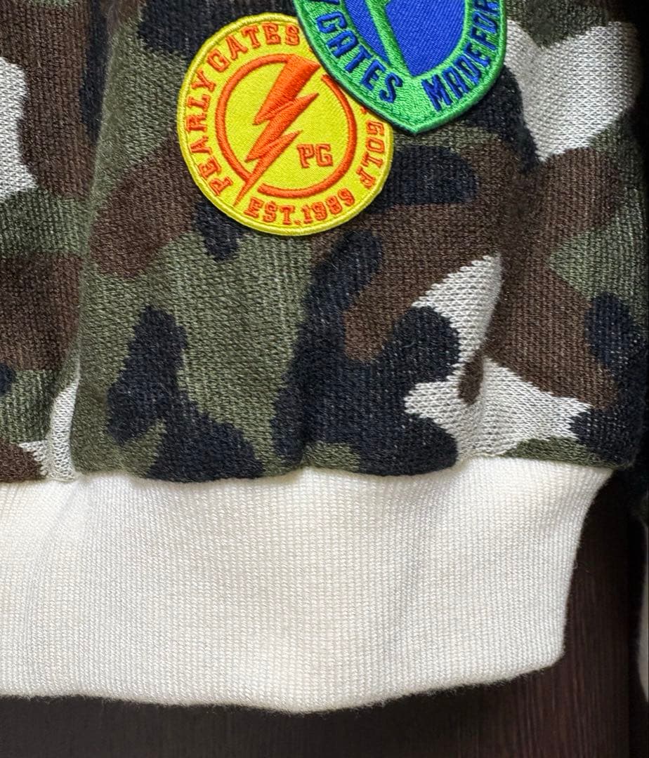 パーリーゲイツ迷彩柄蓄熱ジップアウター美品