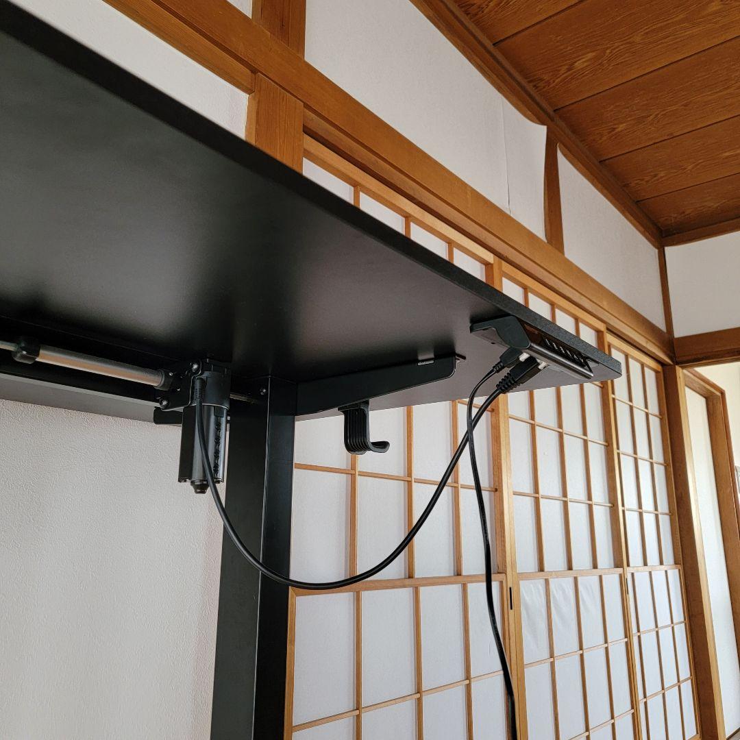 電動テーブル 昇降デスク 幅160cm 高さ76.5cm～122cmワークデスク