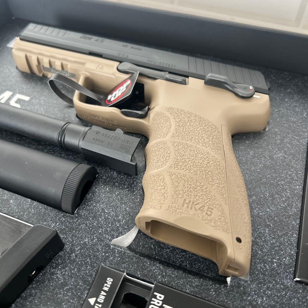 【室内試し撃ちのみ】 マルイ　HK45 Tactical ガスガン