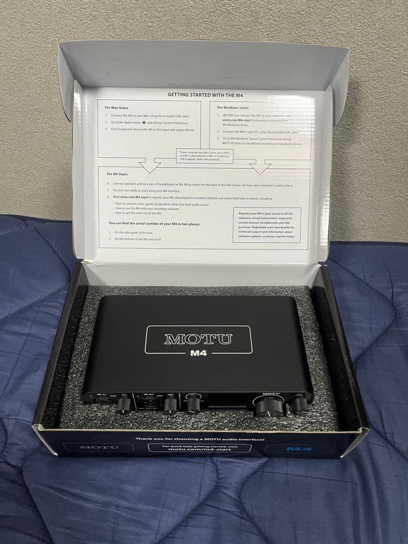 MOTU M4オーディオインターフェース