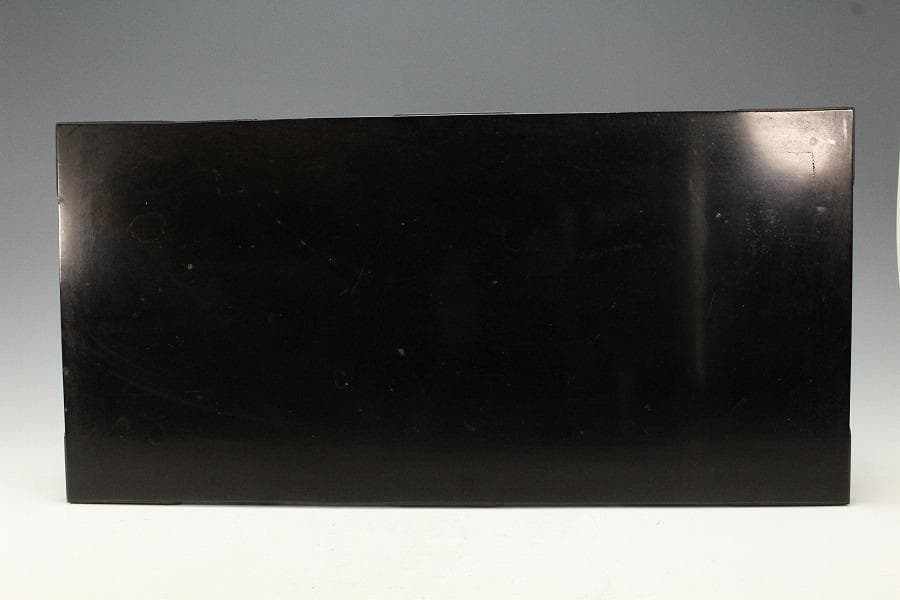 真塗り 螺鈿 草華紋 四方卓 香炉台 仏教美術(K-YC341)