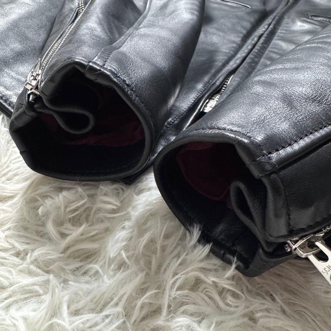 極美品✨schott ライダースジャケット　シングル　641XX 7009　38