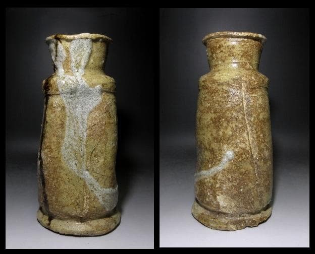 川喜田半泥子 花入／銘【布引】／共箱／花器 花瓶 花生け