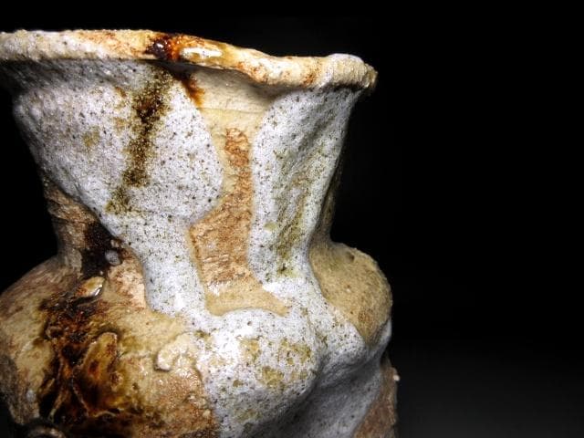 川喜田半泥子 花入／銘【布引】／共箱／花器 花瓶 花生け