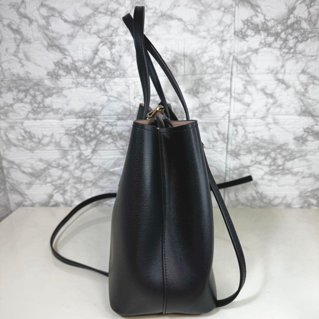 【極美品】　ケートスペード　トートバッグ　ショルダーバッグ　2way レザー　黒
