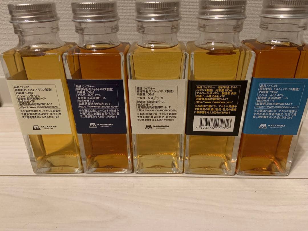 長濱蒸留所ウイスキー　ミニボトルセット