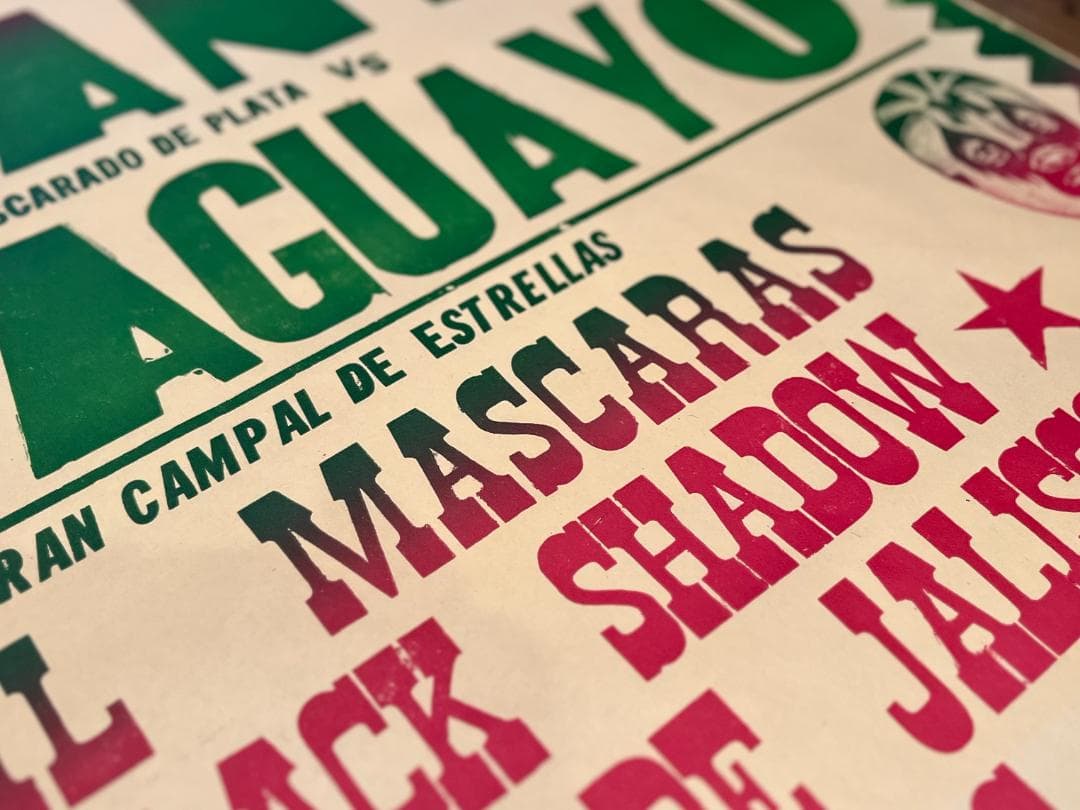 希少☆1975年／ルチャリブレ／メキシカンプロレス／ヴィンテージ／興行ポスター