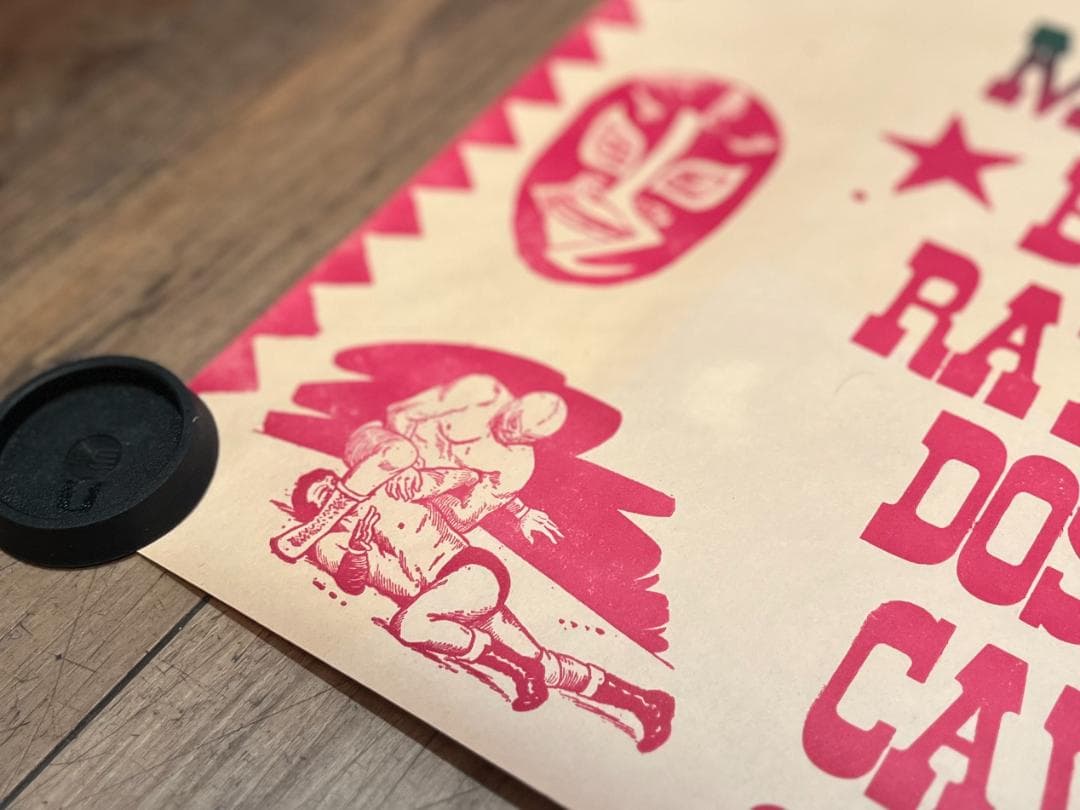 希少☆1975年／ルチャリブレ／メキシカンプロレス／ヴィンテージ／興行ポスター