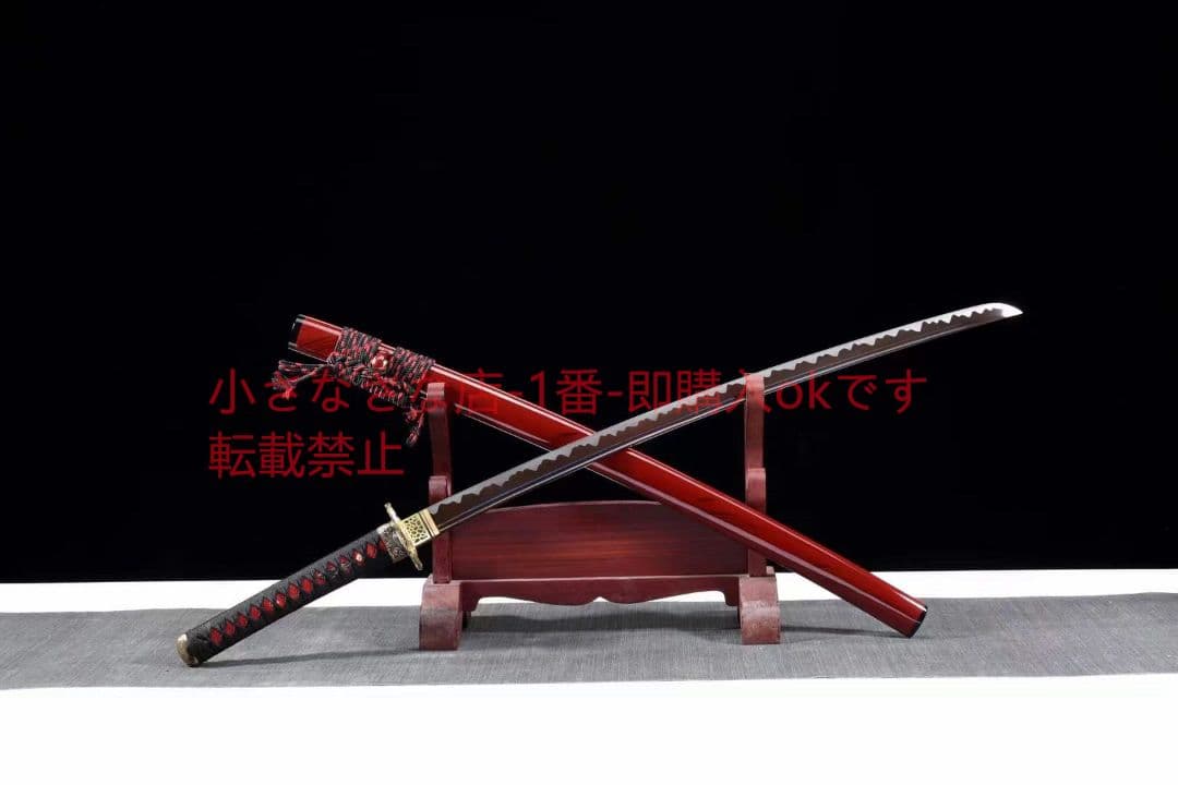 高性能銅装侍刀【浪里紅龍】  古兵器 武具 刀装具 日本刀 模造刀 居合刀