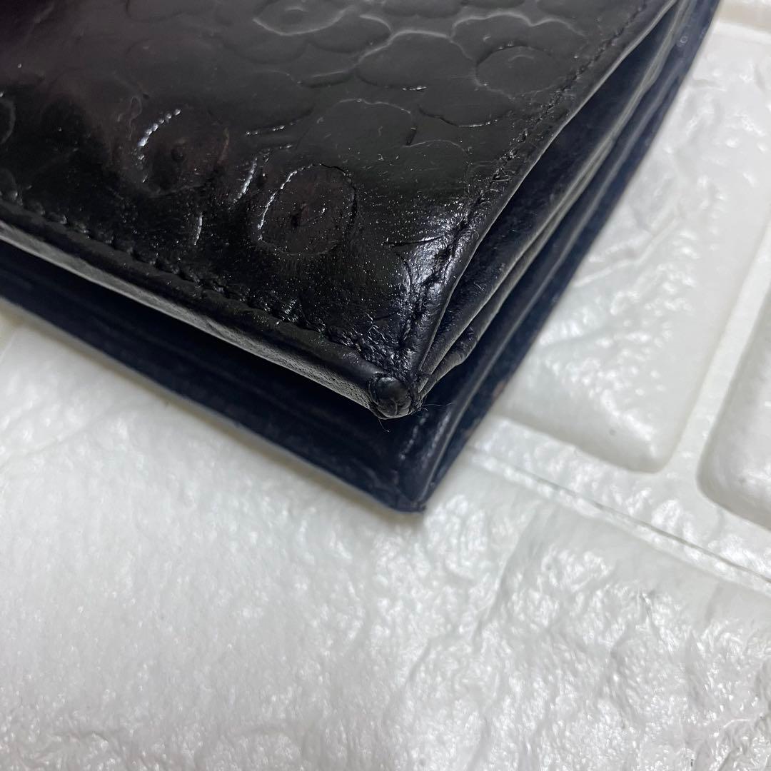 marimekko マリメッコ　二つ折り　ブラック　財布