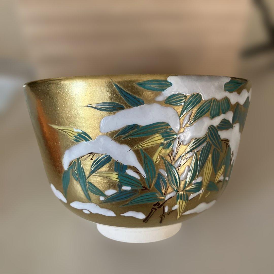 茶道具 抹茶碗 加藤如水作 共箱 共布