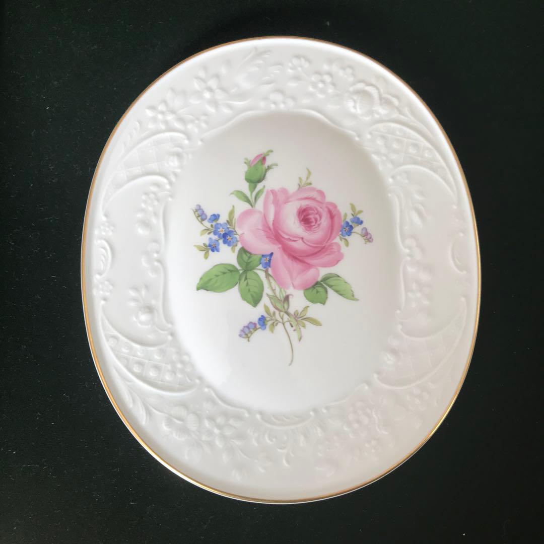 ヴィンテージ　マイセン　壁　額装