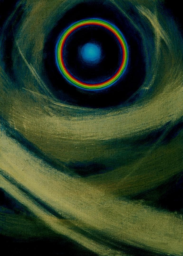 油絵 菅家令子 絵 絵画インテリア額付(銀) F4-G232023 風景祈り希望