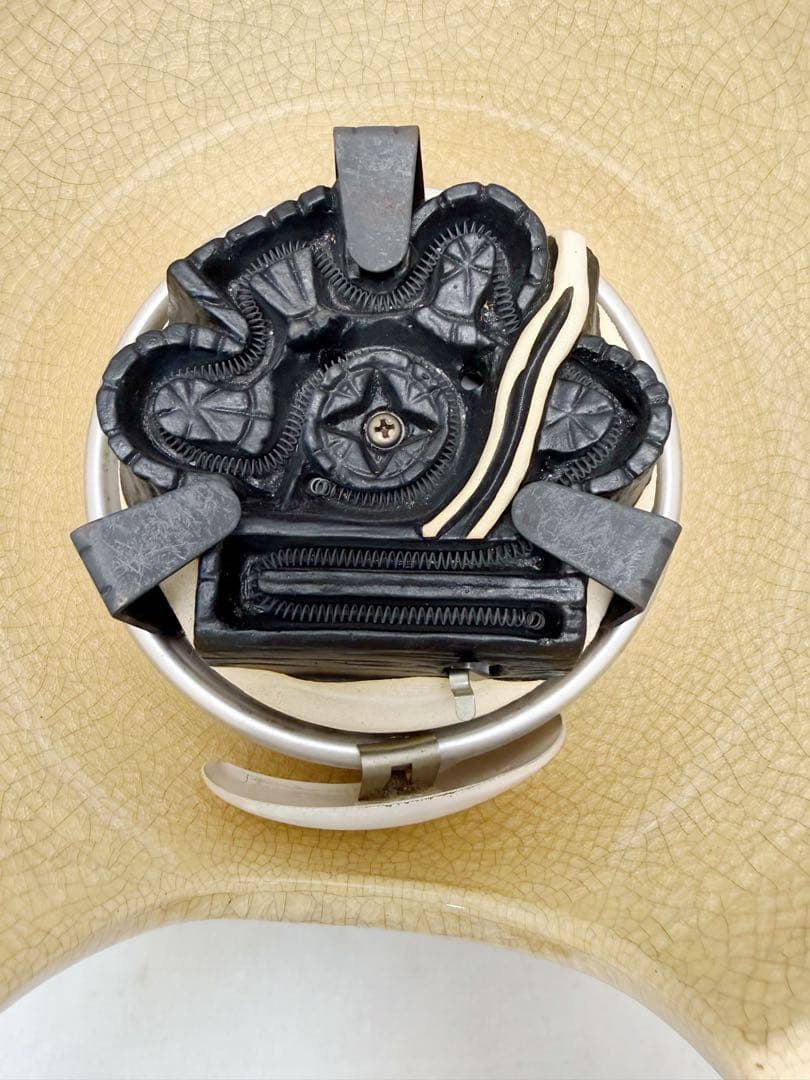 未使用 茶道具 風炉型 電熱器 さつま枇杷色紅鉢 野々田式 香入 まえがわらけ