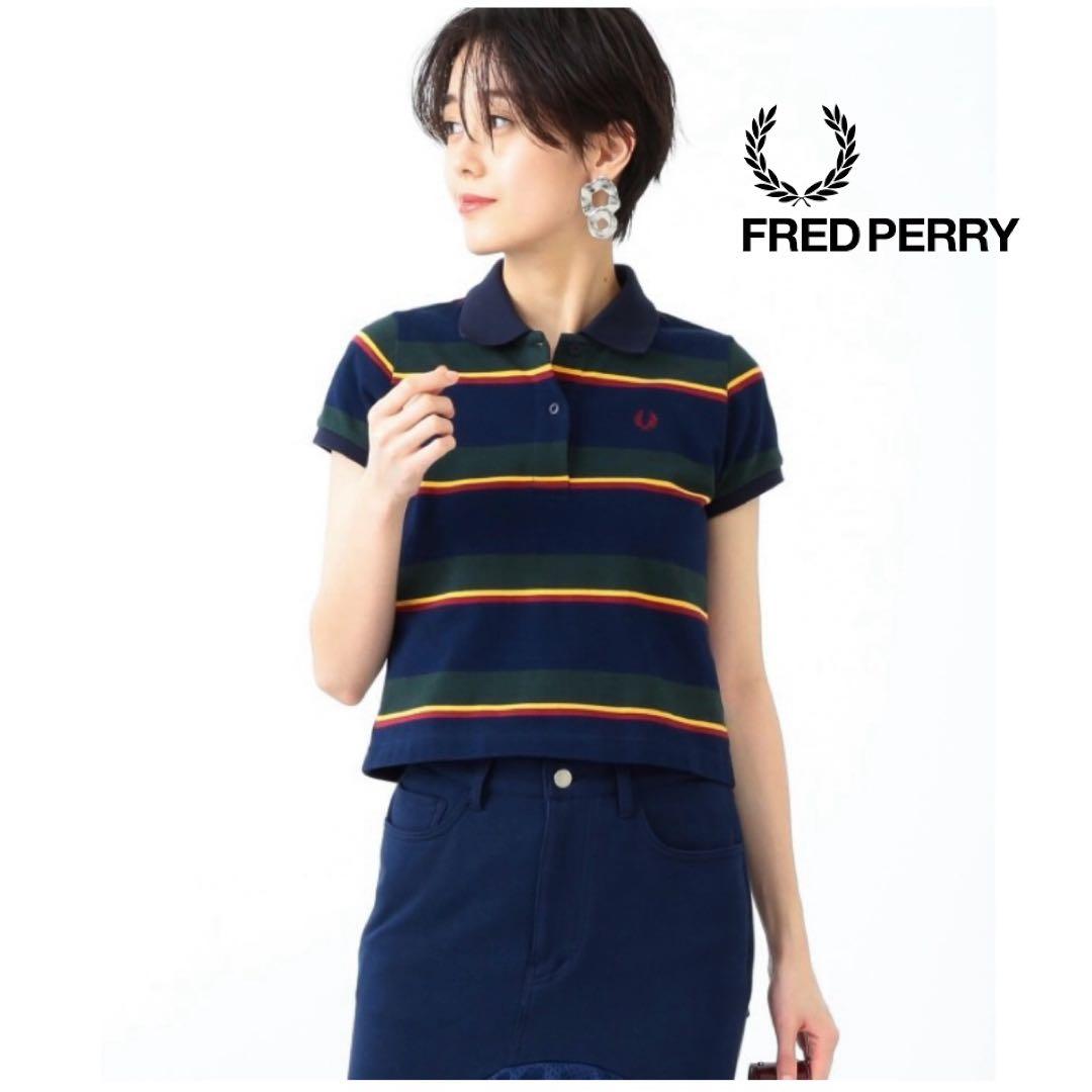 【美品】 フレッドペリー ビームス別注 ポロシャツ ショート丈 ロゴ刺繍