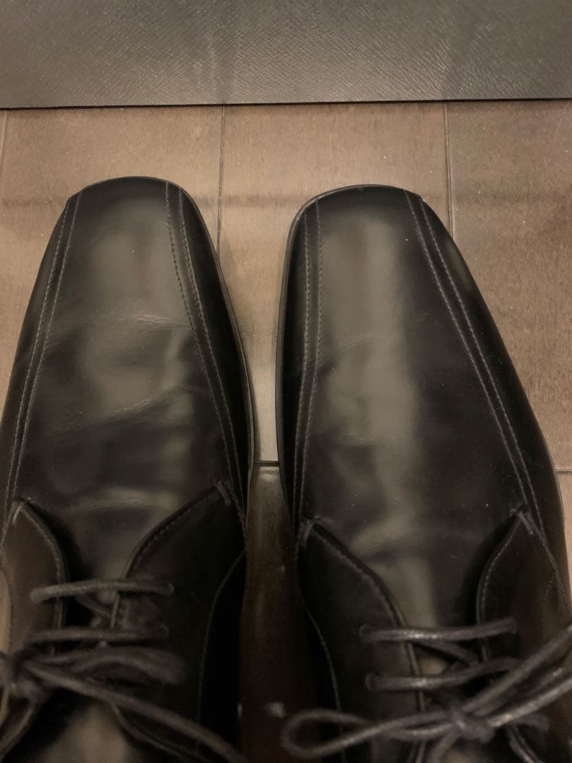 PRADA メンズ レザーシューズ 黒 7 新品 箱付 プラダ