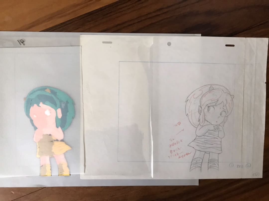 うる星やつら　セル画3枚　昭和レトロ　当時物