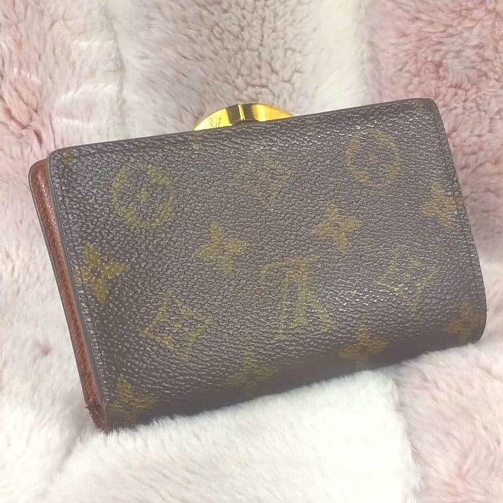 極美品 ルイヴィトン ポルト モネ ヴィエノワ モノグラム がま口折り財布
