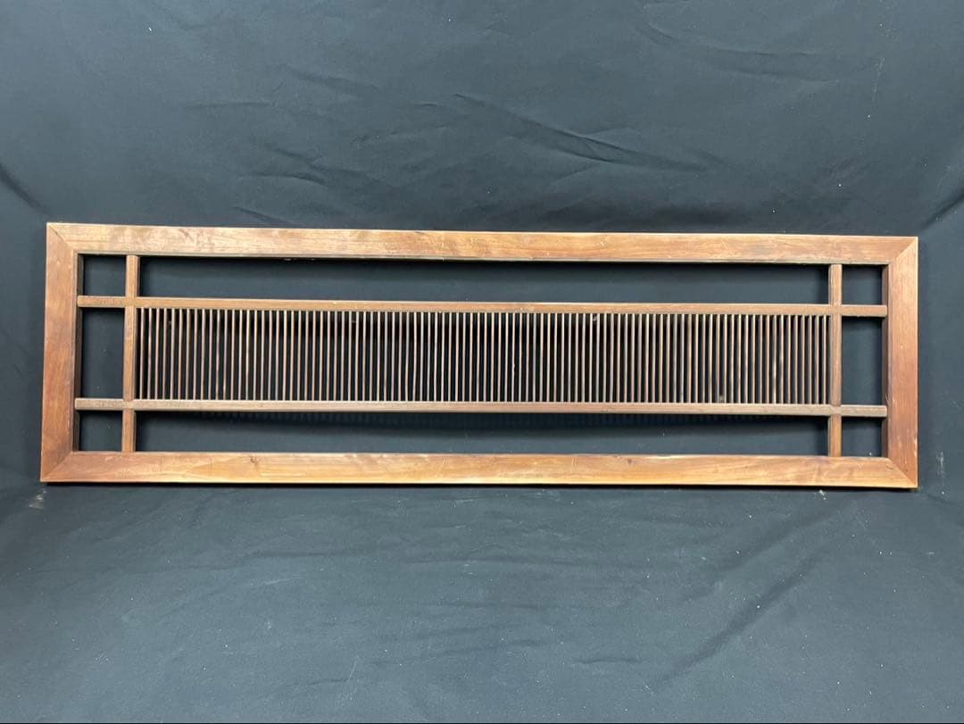 古民家 組子細工 木製欄間 横×縦×厚み 約120×37×3cm建具 DIY