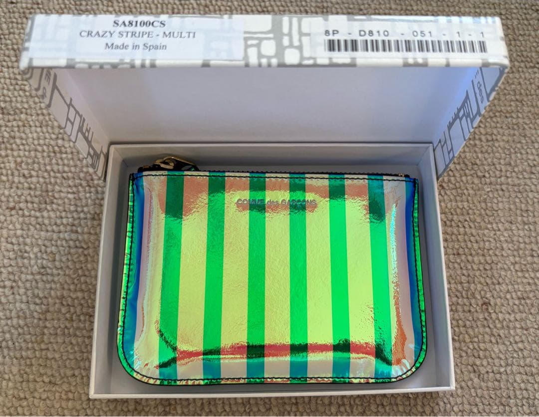 新品未使用 COMME des GARÇONS ストライプ ケース