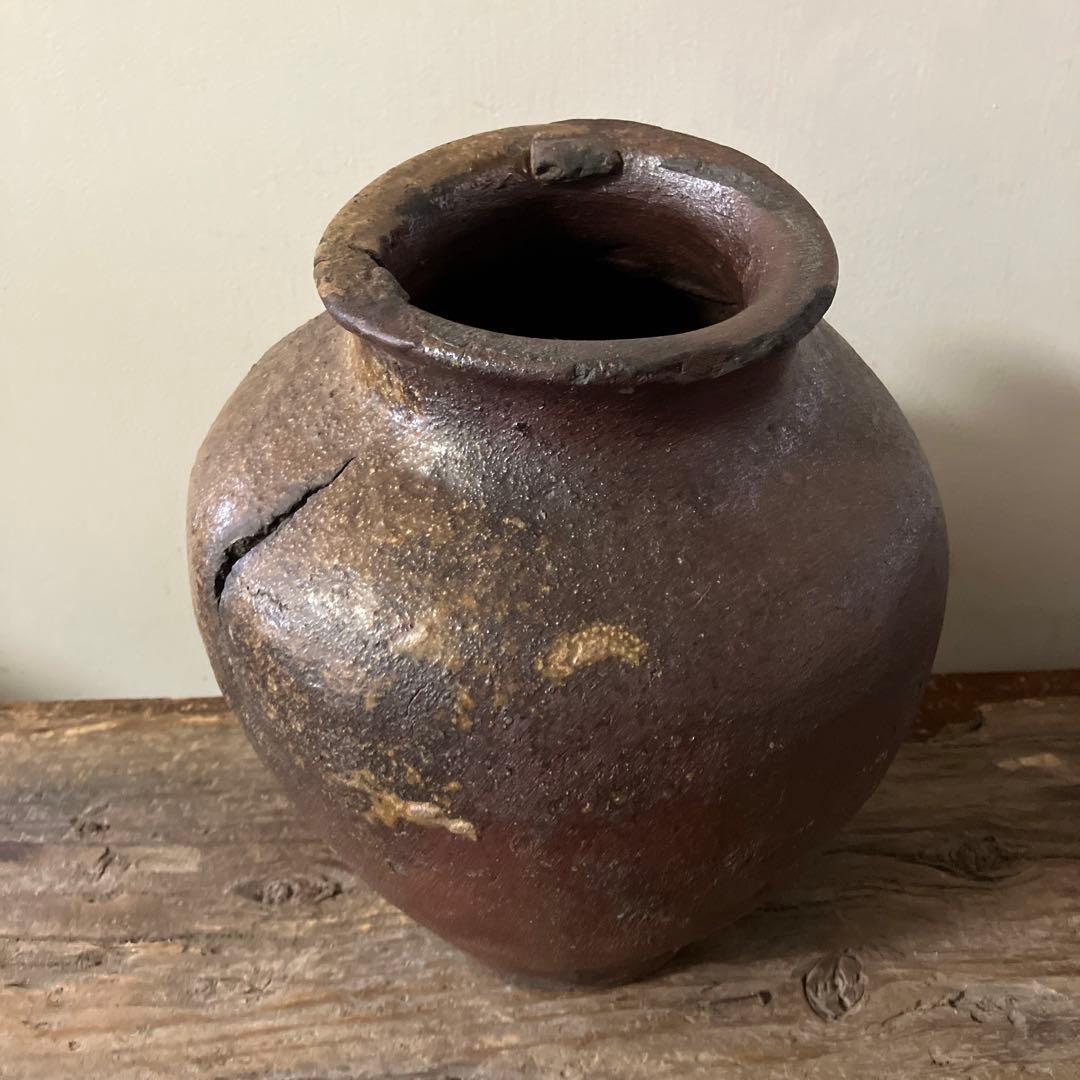 古常滑破れ壷　室町時代　古丹波　古備前　花器　大久保裕司　秦秀雄　白洲正子　李朝