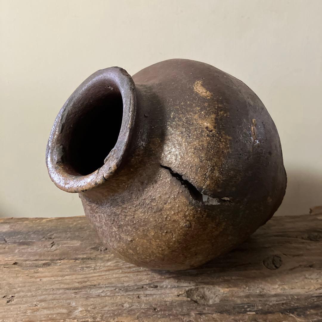 古常滑破れ壷　室町時代　古丹波　古備前　花器　大久保裕司　秦秀雄　白洲正子　李朝