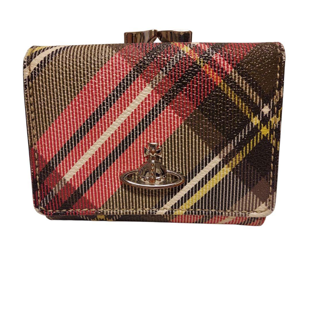 Vivienne Westwood 財布 オーブ チェック がま口 DERBY