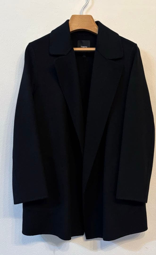 未使用 24AW Theory セオリー コート カシミヤ混 ブラック S