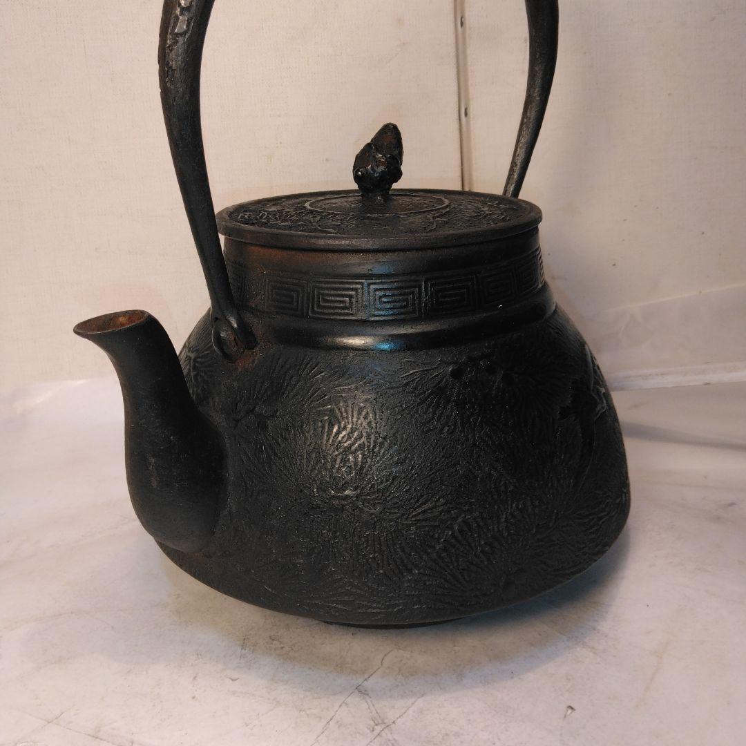 鋳鉄製鉄瓶　大小セット中古品　骨董品