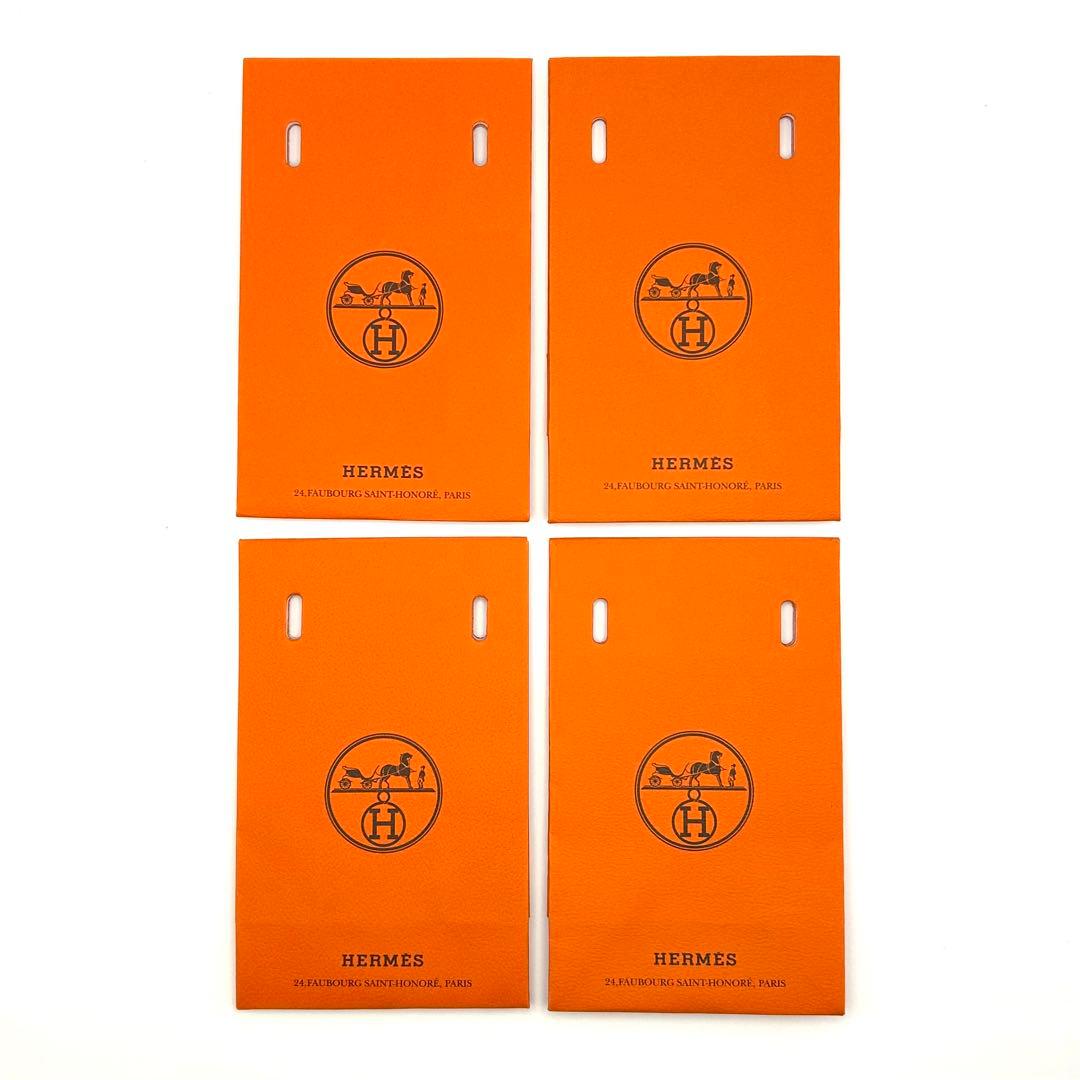 【新品未使用級】エルメス 正規品 ショッパー32枚 オレンジ 紙袋 小さいサイズ
