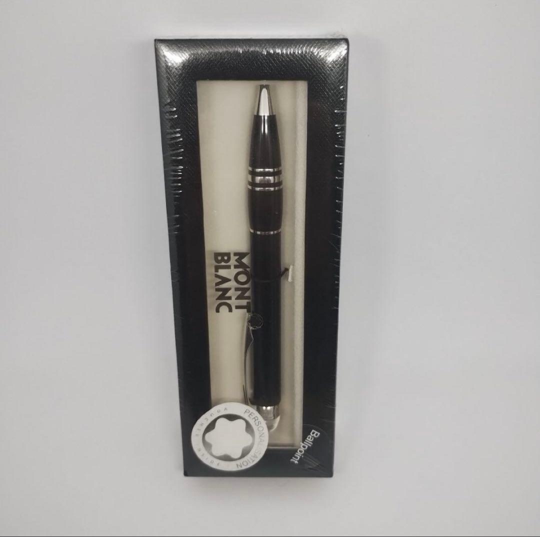 新品未開封 モンブラン スターウォーカー プラチナ ボールペン 刻印サービス付